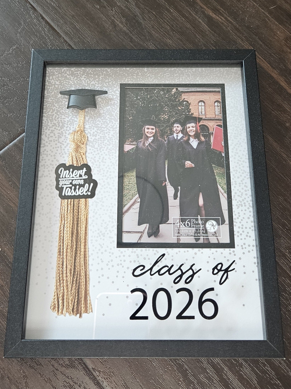 Class of 2026 Graduation Photo Frame with Inset Tassel Accent